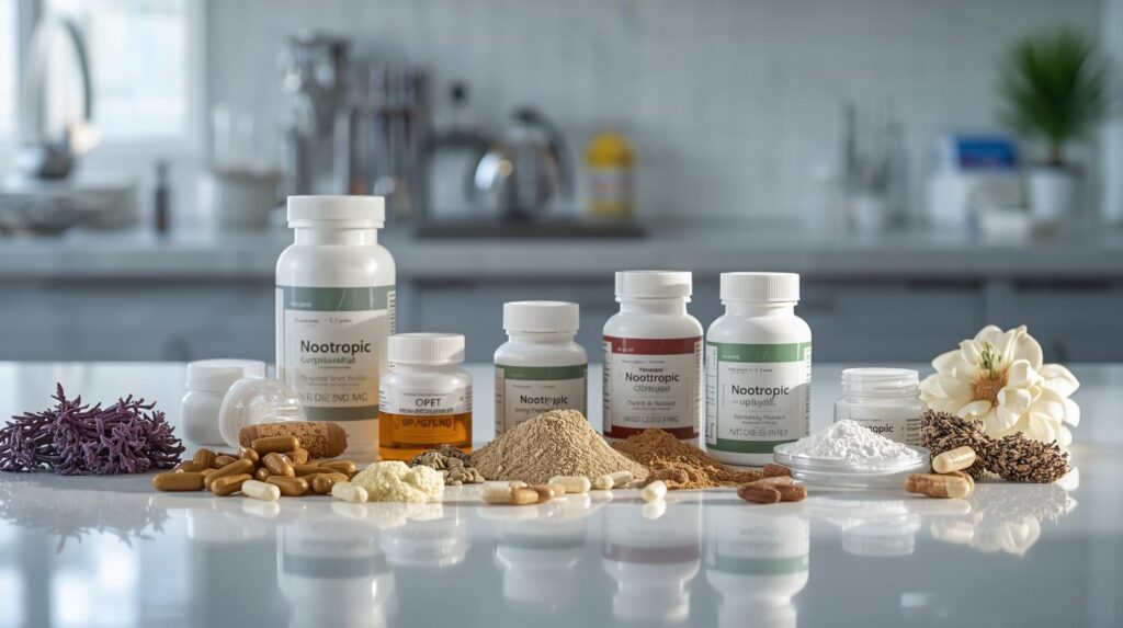 Suppléments et compléments alimentaires nootropiques.