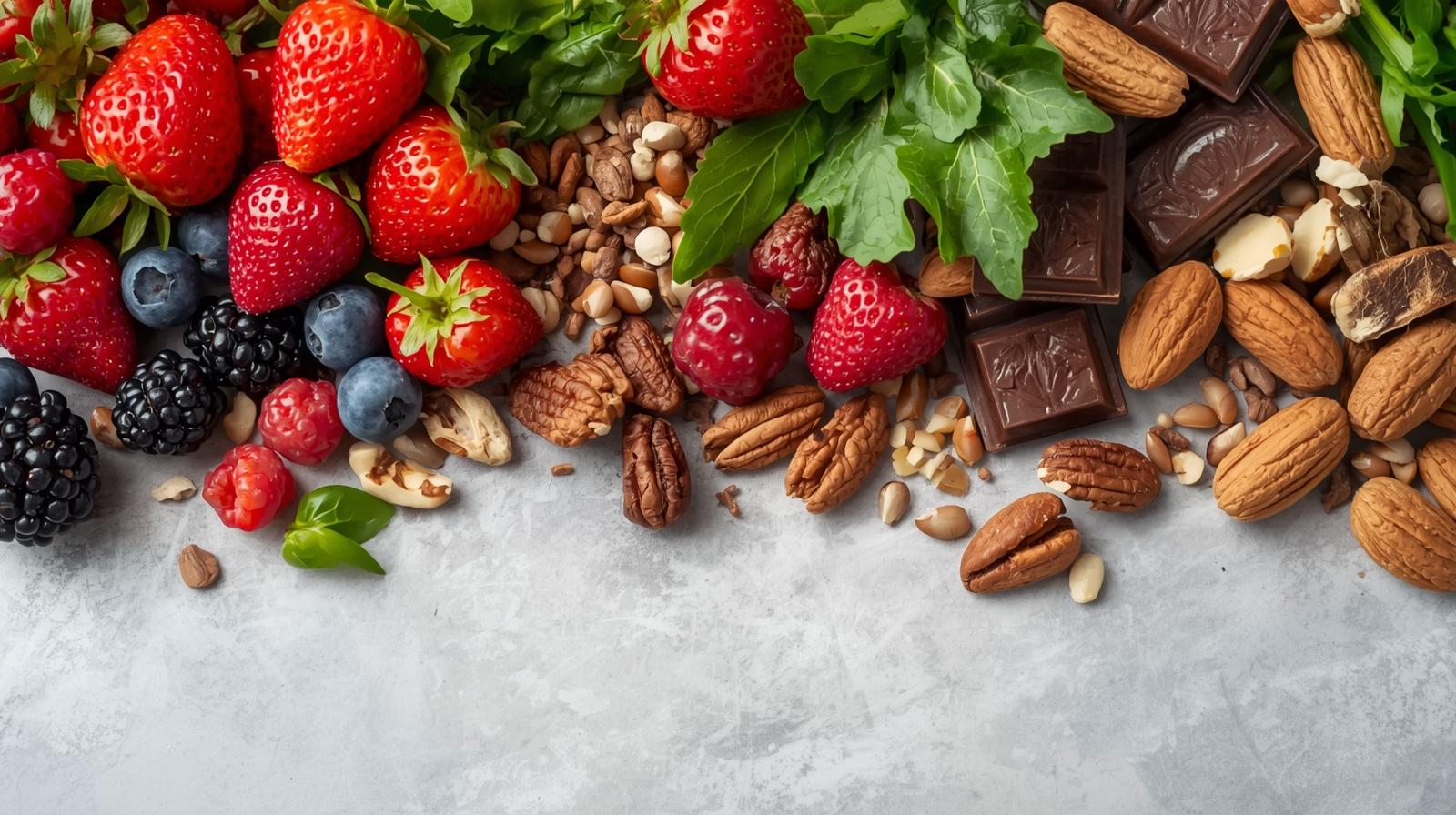 sources alimentaires contenant des antioxydants, bienfaits et rôle pour la santé