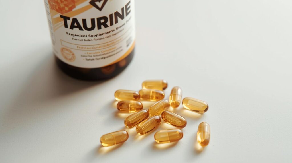 taurine complément alimentaire en pot, gélules de taurine.